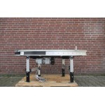 Rollenbaanbocht 90 graden aangedreven, gebruikt 40 cm.